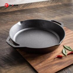 Chảo gang lodge 30cm L10SKL hai tay cầm 5