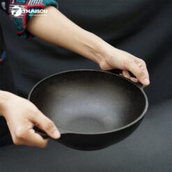 Chảo Gang lodge 23cm Wok Mini L9MW 2 - chảo gang mỹ