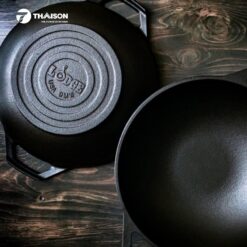 Chảo gang Lodge 23cm L9MW kiểu Wok Mini - Ảnh 4