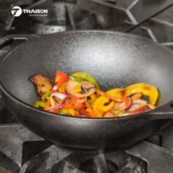 Chảo Gang lodge 23cm Wok Mini L9MW 4