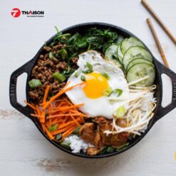 Chảo Gang lodge 23cm Wok Mini L9MW 7