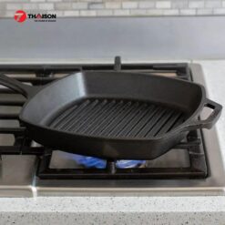 chảo gang nướng lodge L8SGP3 hình vuông 3