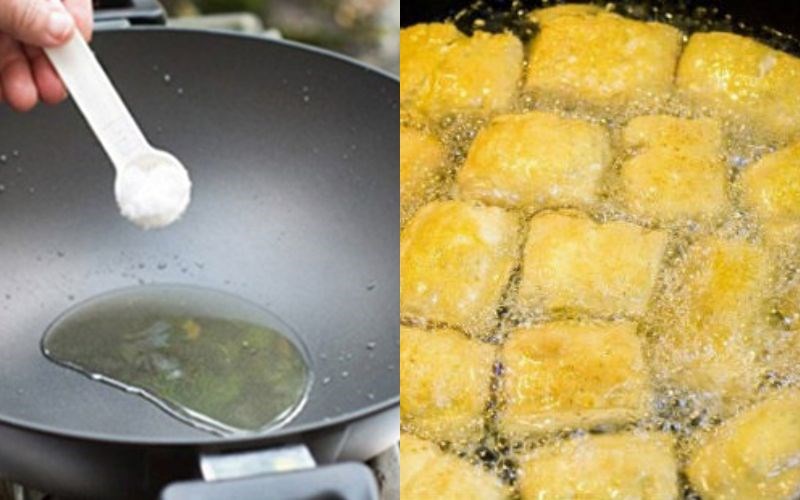 mẹo Rán đậu không dính chảo